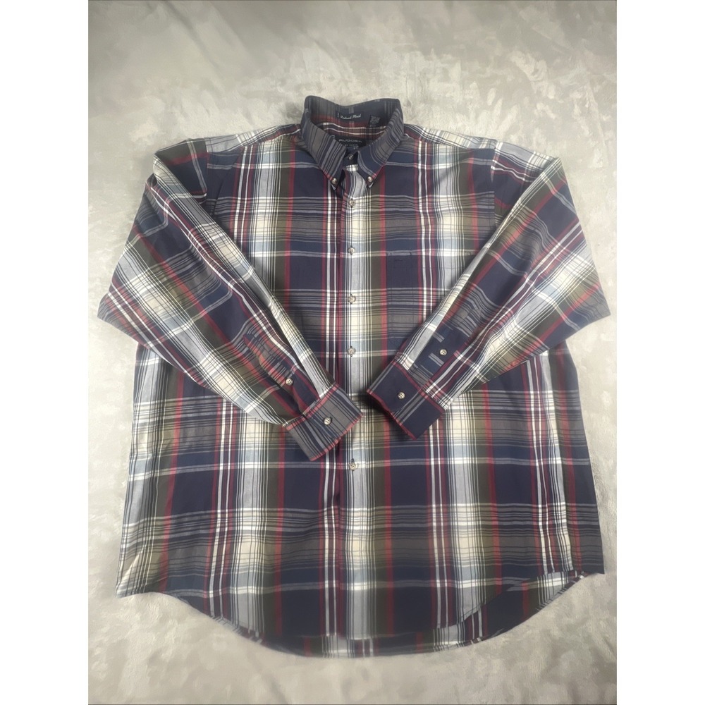Gant Size XL Foxhunt Plaid Rigger Shirt Blend Button Down Casual